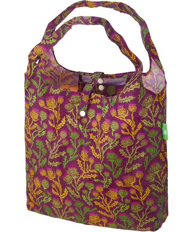 ECO CHIC Foldable Reusable Grocery Bags - Lightweight, Recycled & Reusable Shopping Bag - Waterproof Packable Tote