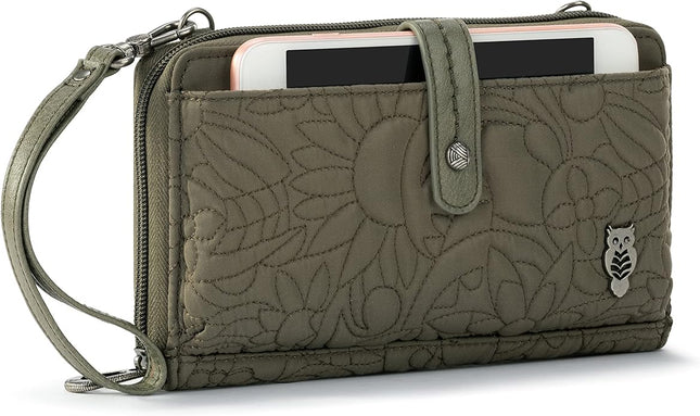 Sakroots Artist Circle Smartphone Crossbody in Coated Canvas, Detachable Wristlet Strap