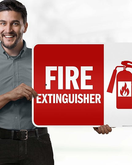 Fire Extinguisher Graphic Sign, 18x24 Inches, 3M EGP Reflective .080 Aluminum, Fade Resistant, Made in USA by My Sign Center