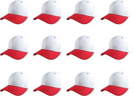 Gelante Plain Blank Baseball Caps Adjustable Back Strap Wholesale LOT 12 PC'S