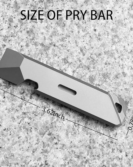 Titanium EDC Pry Bar,Portable Multitool Tool,Pocket Mini Pry Bar for Everyday Carry