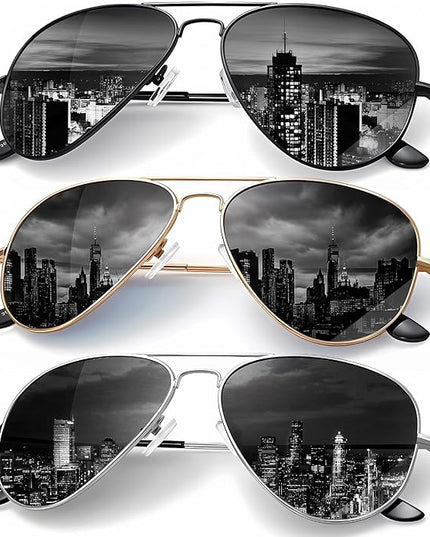 KALIYADI Classic Aviator Sunglasses for Men Women Driving Sun glasses Polarized Lens UV Blocking
