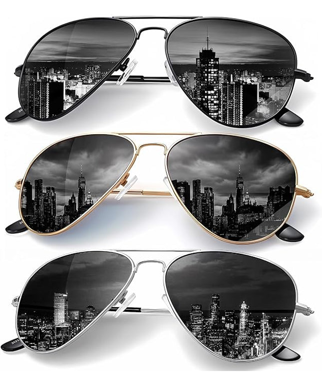 KALIYADI Classic Aviator Sunglasses for Men Women Driving Sun glasses Polarized Lens UV Blocking