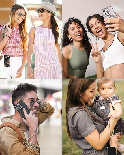 Dadanism Phone Wrist Strap, Universal Adjustable Hand Wrist Strap Lanyard for iPhone 17 and Most Smartphones, Multifunctional Patch Lanyard with Phone Tether Tab for Women and Men, Camel