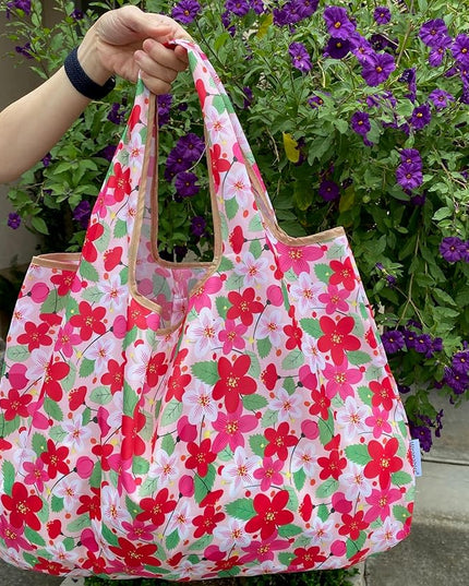allydrew Large Foldable Tote Nylon Reusable Grocery Bags