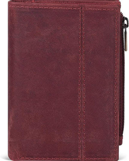 Oak Leathers Wallet For Women Full Grain Leather - Small RFID Coin Purse Credit Card & ID Holder for Ladies,Bifold Wallets for Teenager | Small, RFID, Coin Purse, for Ladies, for Teenager
