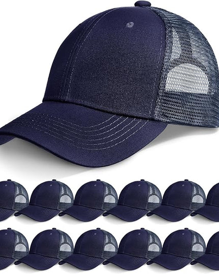 Coume Mesh Trucker Hats Bulk Sublimation Blank DIY Baseball Unisex Caps for Business Embroidery Sport Party Gift
