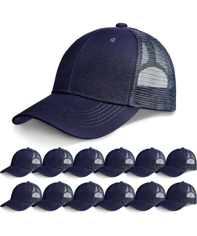 Coume Mesh Trucker Hats Bulk Sublimation Blank DIY Baseball Unisex Caps for Business Embroidery Sport Party Gift