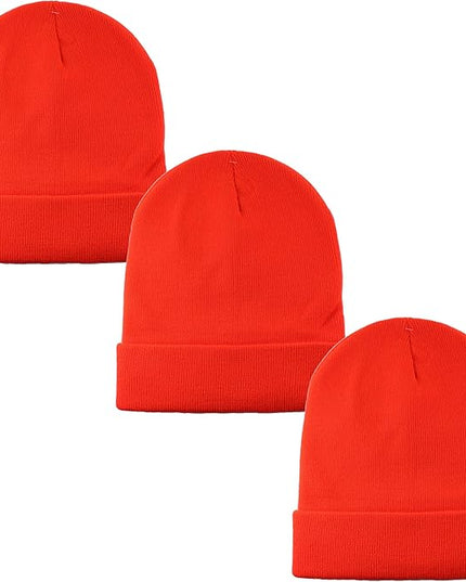 Gelante Unisex Beanie Cap Knitted Warm Solid Color