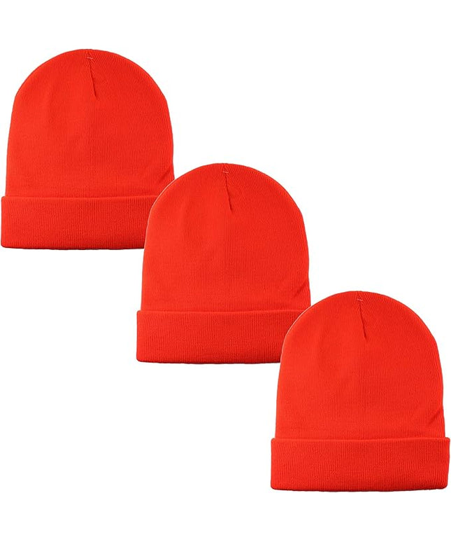 Gelante Unisex Beanie Cap Knitted Warm Solid Color