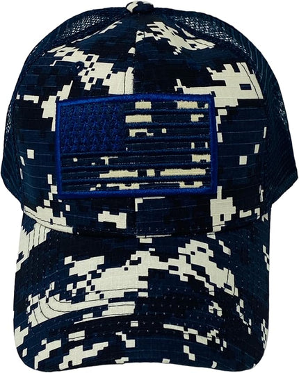Roytrense Embroidered American Flag Unisex Baseball Cap (100% Cotton)