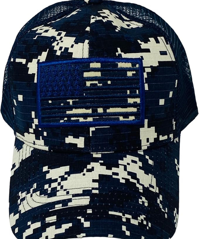 Roytrense Embroidered American Flag Unisex Baseball Cap (100% Cotton)