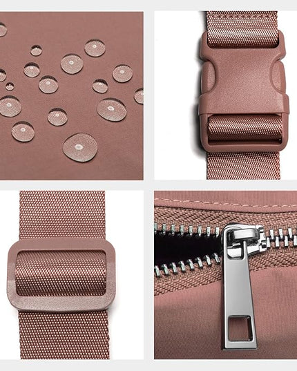 Belt Bag for Women Fanny Pack Crossbody Bags for Women Fashion Waist Packs with Adjustable Strap Gifts for Women Men (Brown)