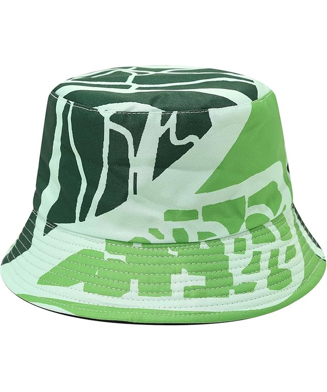 Mashiaoyi Unisex Print Double-Side-Wear Reversible Bucket Hat