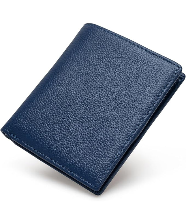 Bveyzi Ultra Slim Small RFID Wallet for Women, Leather Tiny Thin Bifold Pocket Ladies Wallet