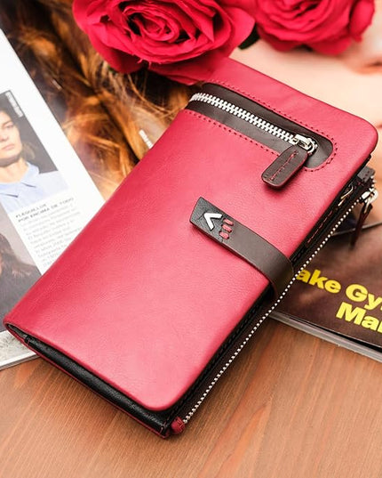 Lavalen Leather Purses for Women - Elegant Ladies Purse - RFID Wallet for Women - Leather Handcrafted Ladies Wallet - Small & Colourful with Coin Pocket & Cards - For daily Use - Box for Gift.