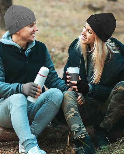 48 Pcs Bulk Winter Knit Beanies Gloves Men Women Warm Beanie Touchscreen Gloves Set Cozy Winter Accessories
