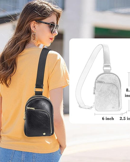 INICAT RFID Blocking Sling Bag Anti Theft Crossbody Bags Women Valentine's Day Gifts Travel Purses Vegan Leather