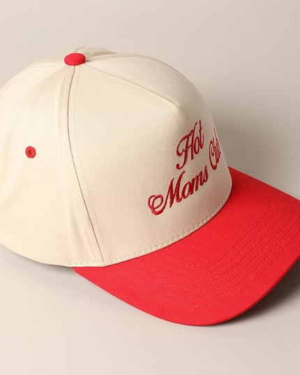 MIRMARU Two-Tone Vintage Canvas Trucker Hats for Men & Women, Adjustable Size Baseball Caps with Trendy Embroidered Design