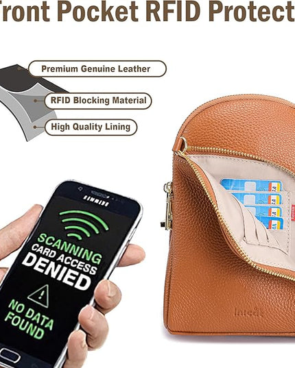 INICAT RFID Blocking Sling Bag Anti Theft Crossbody Bags Women Valentine's Day Gifts Travel Purses Vegan Leather