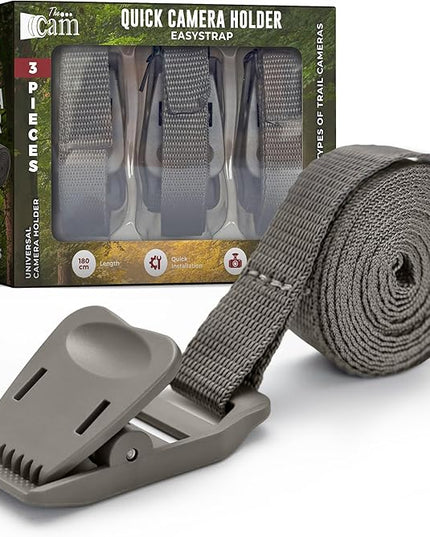 The...Cam Quick Camera Holder EasyStrap-3, Premium 3 Pack Trail Camera Straps,Game Camera Strap,Tree Belts,Durable Nylon Fiber,Hunting Gifts for Men, Hunting Utility Strap for Hanging Trail Cameras