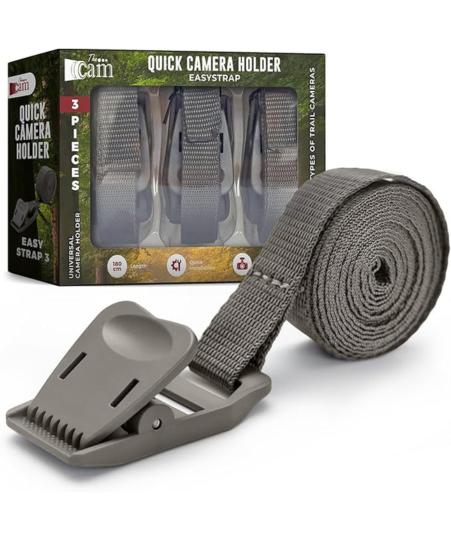 The...Cam Quick Camera Holder EasyStrap-3, Premium 3 Pack Trail Camera Straps,Game Camera Strap,Tree Belts,Durable Nylon Fiber,Hunting Gifts for Men, Hunting Utility Strap for Hanging Trail Cameras