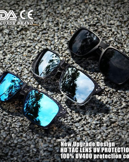 KUGUAOK Polarized Square Sunglasses For Men and Women Matte Finish Sun Glasses UV Protection Glasses