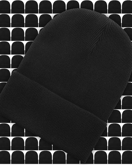 Toulite Bulk Winter Beanies for Homeless Donation Unisex Warm Knitted Beanie Hats Skull Cap