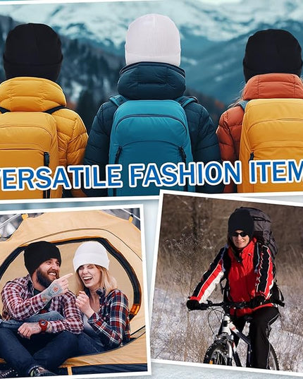 Yahenda 48 Pack Knit Beanies Hats Winter Beanie Hats Warm Knitted Cuffed Skull Cozy Cap for Men Women Unisex