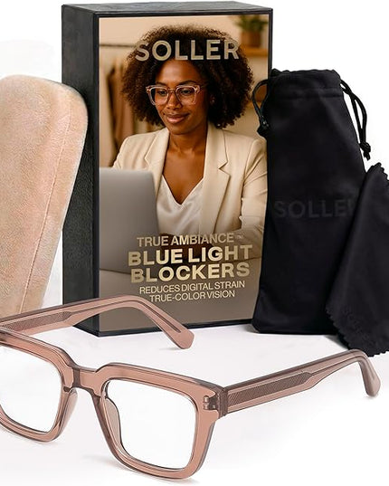 Colorado Home Co Clear Blue Light Blocking Glasses for Computer, Anti Eye Strain Office Screen Glasses for Men & Women