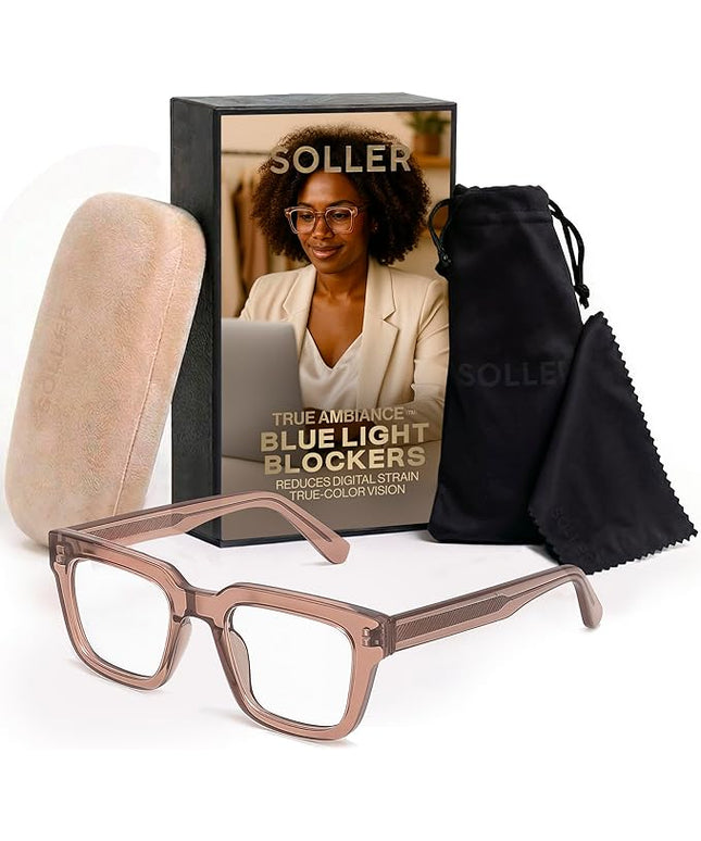 Colorado Home Co Clear Blue Light Blocking Glasses for Computer, Anti Eye Strain Office Screen Glasses for Men & Women