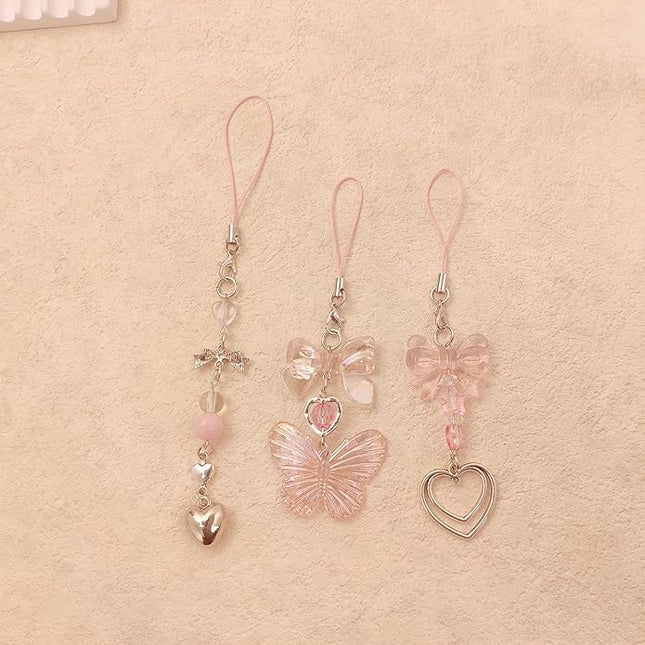 Cute Y2K Phone Charm Aesthetic Phone Charms Accessories Cute PhoneLanyard String for Bag Purse Backpack Airpods Pendants Decor