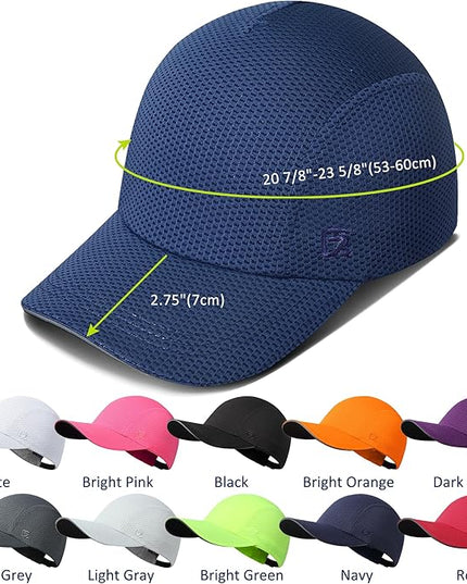GADIEMKENSD Women's Race Day Running Cap Performance Mesh Hat - Excellent Ventilation, Lightweight, Reflective Safety