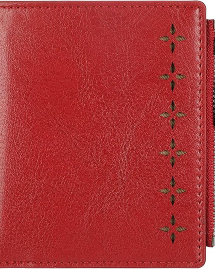 Lavemi Ultra Thin Small Compact Leather Womens Girls Wallets RFID Blocking Credit Card Holder for Women