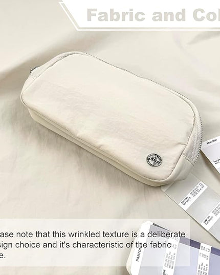 Pander Belt Bag for Women, Fashion Waist Packs, Crossbody Bags with Adjustable Strap (White Opal).