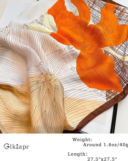 Satin Bandana Headscarf for Women Silky Hair Scarves for Fashion Lightweight