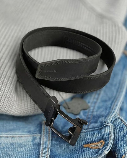 CHAOREN Leather Ratchet Belt Men - Mens Belts Casual Accessories for Every Occasion (35mm)