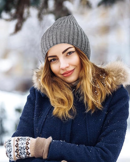 HiRui Knit Beanie for Men Women Kids, Winter Hats Warm Classic Daily Skull Caps