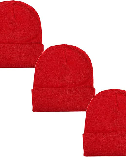 Gelante Unisex Beanie Cap Knitted Warm Solid Color