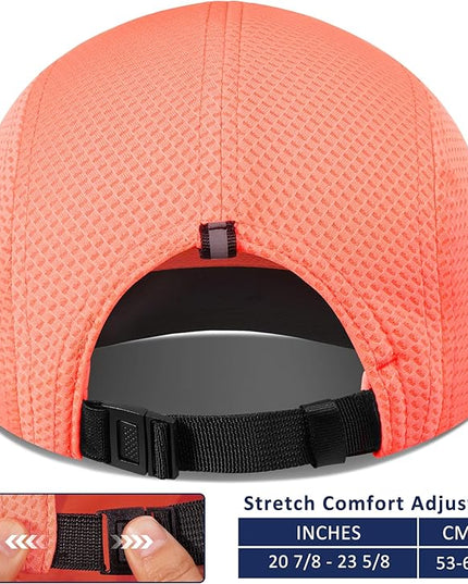 GADIEMKENSD Women's Race Day Running Cap Performance Mesh Hat - Excellent Ventilation, Lightweight, Reflective Safety
