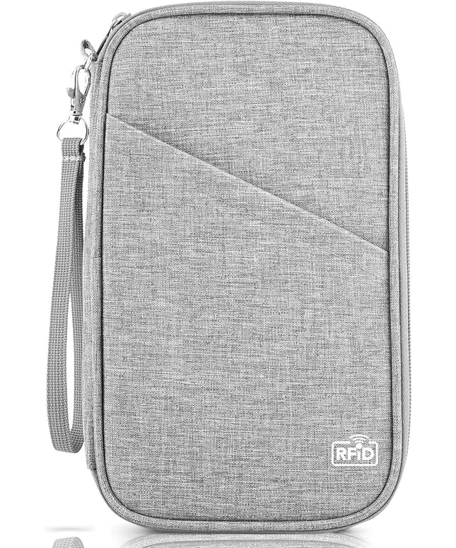 TOPBAG Passport Holder Family, Women Rfid Blocking Passport Wallet, Travel Document Organizer for Premium Wallets, Waterproof Passport Holders Bag for Women & Men Traveling, Credit Cards Case