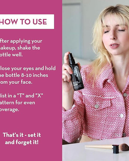 Skindinavia The Makeup Finishing Spray, Classic Makeup Setting Spray, All-Day Wear, Long-Lasting Up to 16+ Hours, Heat-Resistant & Waterproof, Cooling Fine Mist, 8.0 Oz