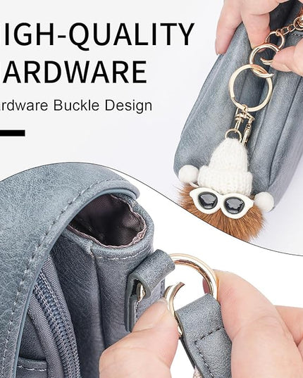 APHISON Small Crossbody Bags for Women Trendy, Leather Phone Wallet Purses Handbags Card Slots with Adjustable Guitar Strap