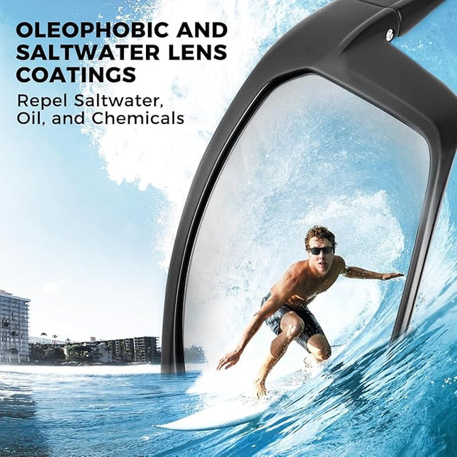 KastKing Huzzah Polarized Sport Sunglasses for Men and Women, Ideal for Driving Fishing Cycling and Running,UV Protection