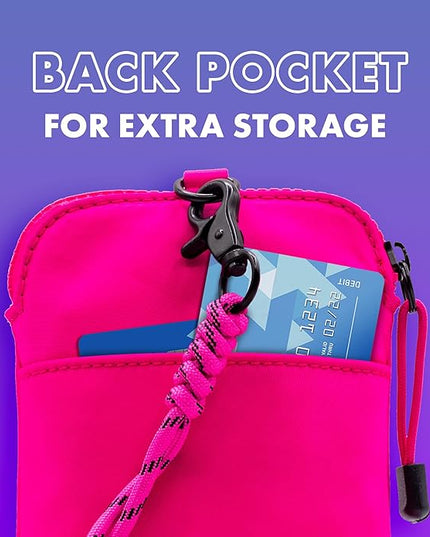 MOXYO Urban Nylon Crossbody Phone Bag, Small Lightweight and Durable Travel Bag With Removable, Adjustable Paracord Straps