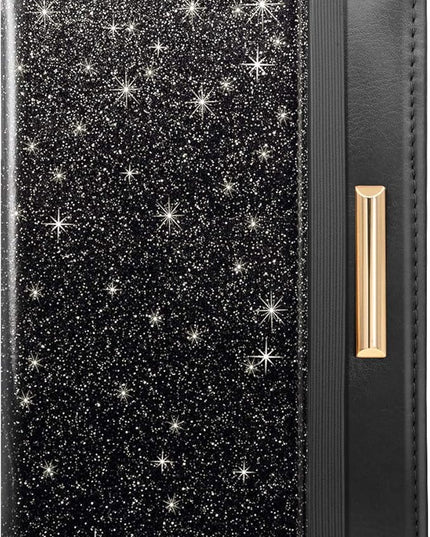 Passport Holder Cover Travel RFID Blocking Passport Cover Rose Gold Cute Flowers Passport Wallet with Elastic Band for Women