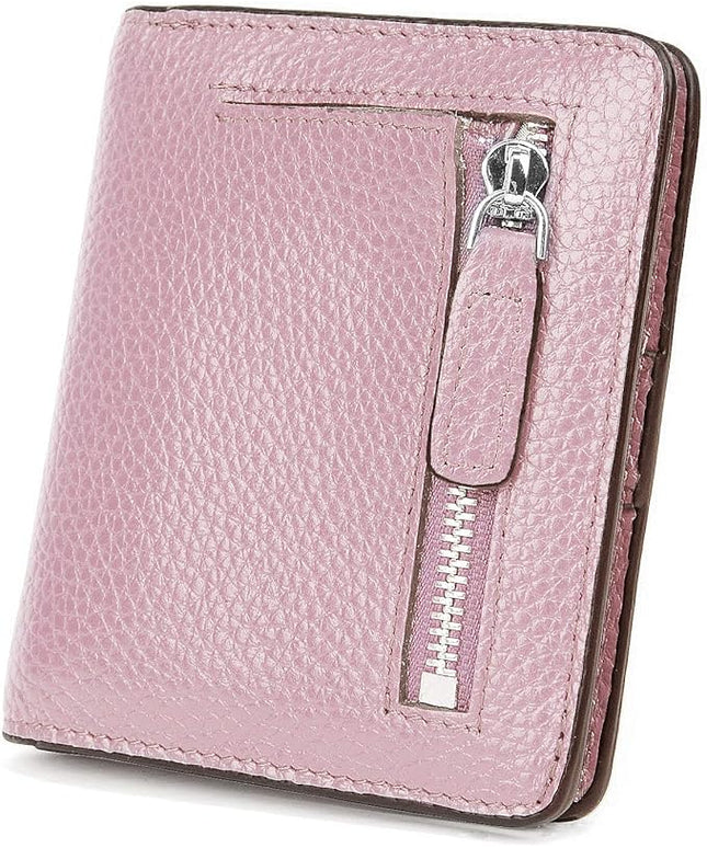 AINIMOER Small Leather Wallet for Women, Ladies Credit Card Holder RFID Blocking Women's Mini Bifold Pocket Purse