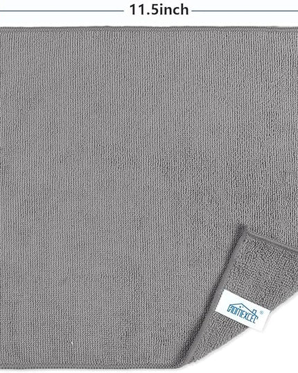 HOMEXCEL Grey Microfiber Cleaning Cloth, 8 Pack Cleaning Towels for Kitchen, Lint Free, Scratch-Free, Highly Absorbent, and Reusable Cleaning Rags for House, Window and Glass, Cars, 11.5 X11.5 inch