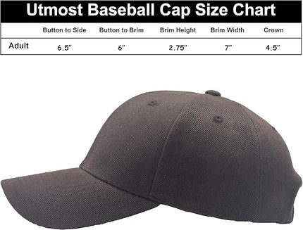 Utmost Structured Baseball Cap with Adjustable Closure - Performance Hat for Outdoor Activities