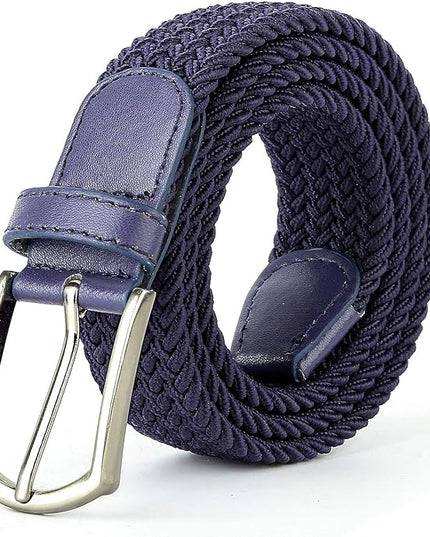 Braided Canvas Woven Elastic Stretch Belts for Men/Women/Junior with Multicolored
